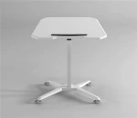Movable adjustable height W/ wheels small tilting top laptop table for bed