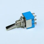 MTS-202-F1 6PIN ON-ON Metal Flat Handle Switch Toggle
