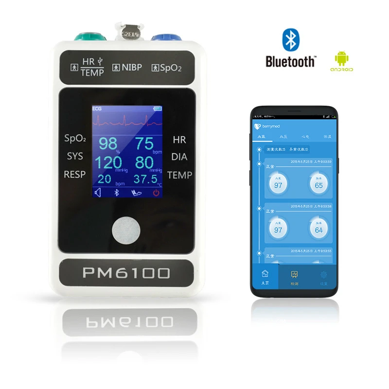 multi function transport bluetooth patient monitor ce approved