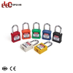 Multiple Size Available Portable Stainless Steel Shackle ABS Safety Padlock