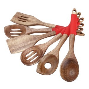 Natural  Wood Kitchen Utensil 6 Set kitchen/cooking tool set