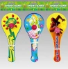 New design children outdoor sport set cartoon plastic beach ball racket