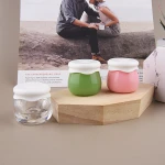 New design green pink orange color 10ml eye cream bottle cosmetic jars 10g