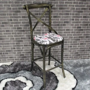 New design metal lounge x bar chair model