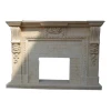 New design Natural  beige stone marble fireplace for home decor