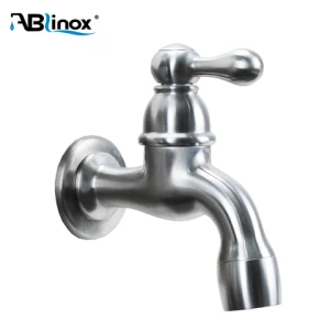 New design stainless steel faucet tap wall mounted wash basin faucet washing machine tap