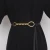 Import New fashion fashion fashion gold twisted metal buckle double thin belt knot twist twist belt belt for women from China