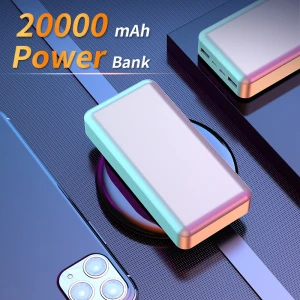 New IPSKY Safety Large Capacity power banks 20000mah type c micro input fast charging power bank for apple
