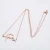 Import New ladies simple stainless steel doctor medical stethoscope electrocardiogram necklace fashion love heart beat clavicle chain from China
