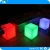 Import New product cool shape LED light cube chair and table / 3D rgb clear make LED cubes from China