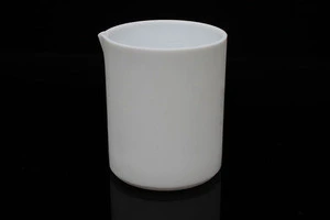 New PTFE Beaker 100ml with Spout and Lid, Lab PTFE Beaker