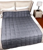 New Technology 100 Polyester Fabric Autism Glass Beads Heavy Gravity Weighted Blanket Quilt Set For Baby Adult