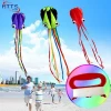 new type 4m soft inflatable octopus kite with colored tail
