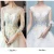 Import Newest U-Neck gorgeous lace luxury long sleeve wedding dress with long trailing from China