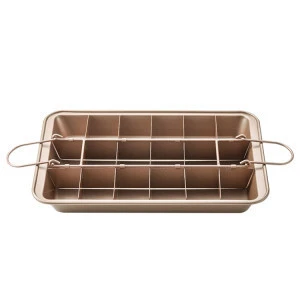 Nonstick Baking Pan Built In Slicer Bakeware Cake Mold Pans with Dividers