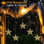 Northland Christmas Indoor Window 5 Falling Star Battery Powered LED Strip RGB fairy Lights for Curtain windows showcase