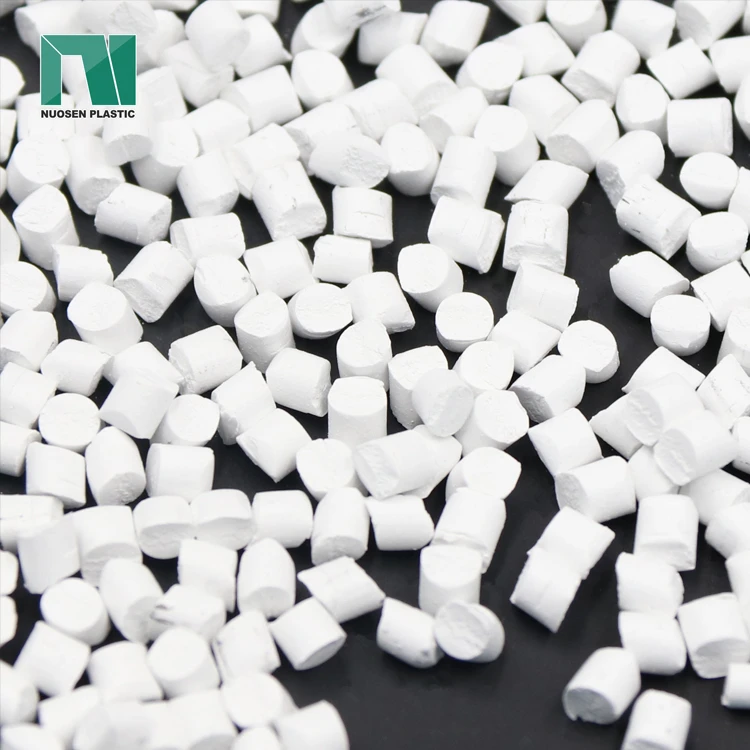 NUOSEN high quality white color plastic masterbatch plastic particles for plastic chair
