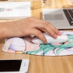 oem custom 3d wrist rest mouse pad  mousepad