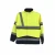 Import OEM custom hi vis safety softshell jacket polyester fabric 600D oxford cargo jacket with detachable sleeves from China