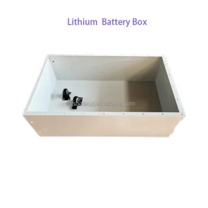 OEM Factory electric connection metal best lithium battery box with castors