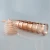 Import Oem Wholesale Rose Gold Rimmed Clear Disposable Fancy Glitter Champagne Flutes from China
