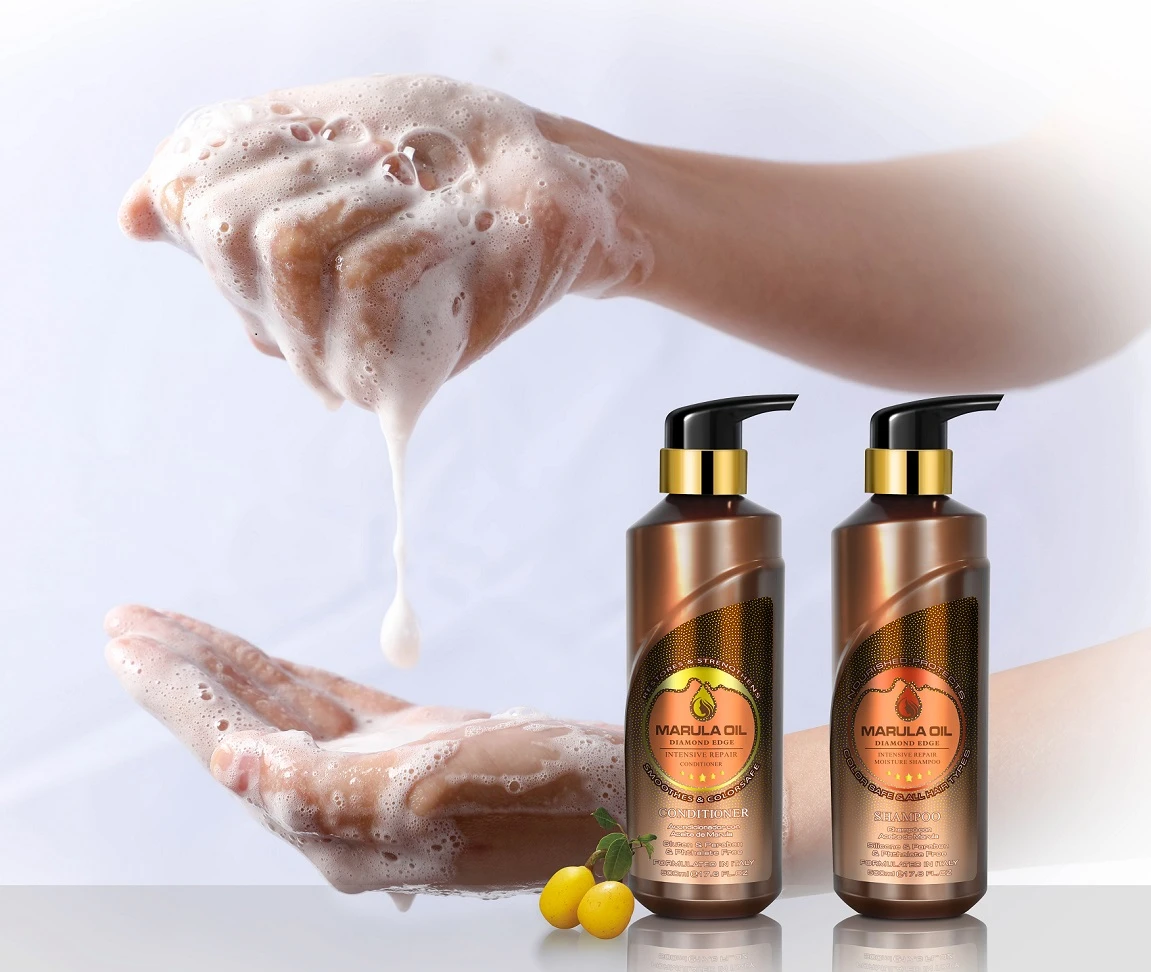 OEM/ODM wholesale best mild hair shampoo Natural Organic Marula Oil Shampoo