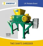 organic waste two shaft shredder and Rubber Tire Recycling plant