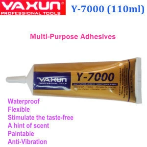original quality YAXUN 110ml Y-7000 Multipurpose adhesive DIY Tool cellphone LCD Touch Screen middle Frame housing rubber Glue