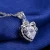 Import OSDN75 Fashion Silver Heart Necklace With Aaa Cubic Zirconia from China