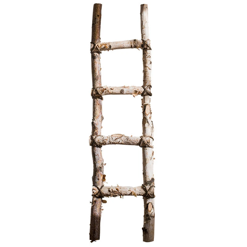 Other Gifts &amp; Crafts Natural Handmade Decorative Step Antique Wooden Ladders wood craft decor wooden ladder