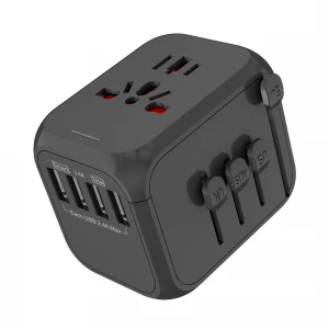 OULIYO SL-309A hot selling universal travel adapter with uk aus eu us all in one plug travel multi usb adapter