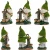 Import Outdoor Garden Flocked resin Gnome Statue Solar Funny Gnome Statues with Solar LED Lights from China