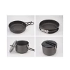 Outdoor hiking wholesale stainless aluminum steel nonstick non stick camping cookware
