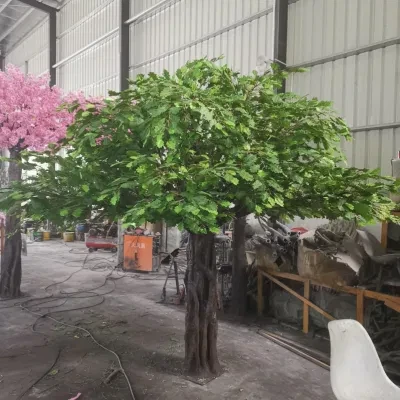 Outdoor Large Fiberglass Trunk Artificial Large Oak Tree for Sell