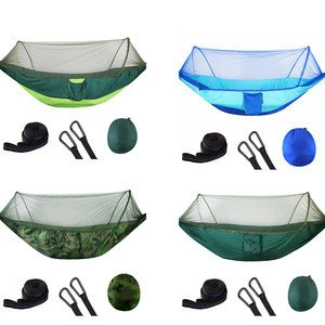 Outdoor Lightweight Backpacking Camping Fabric Hammock With Mosquito Net