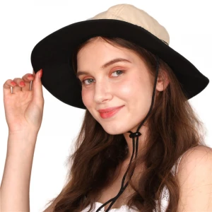 Outdoor UV Protection Sun Hats Couples Light String Bucket Fishing Bucket Hat