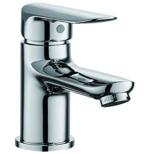 (OZ8274-1J)Boou top sale economical single lever deck mounted chromed hot and cold wash basin faucet water tap for bathroom
