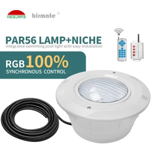 PAR56  POOL LIGHT 15W RGB Synchronous Control PC Plastic Material LED Swimming Pool Light With Lighting Fixtures