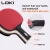 Import Patented Design TPR Non-slip Handle Professional Ping pong Racket Table Tennis Paddle from China