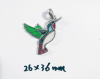Pave Diamond Humming Bird Pendant Alloy cuckoo bird charms pendants Sweety Love Hummingbird Pendant with Abalone