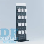 Pegboard Display Stand with Hooks Retail Display Racks Floor Metal Display Stand for Hanging Mobile Phone Accessories Sock Display Rack