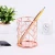 Import Pen Holder Home Decor Pencil Basket Makeup Brush Desk Organizer Rose Gold Unique Round Fancy Iron Stand Metal Office from China