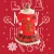 Import Pet Christmas Costumes New Year Red Plaid Princess Dress Warm Turtleneck Gingerbread Man Skirt Cosplay Carnival Apparel from China