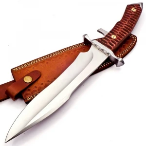 PEXMOO!! WHOLESALE Custom Handmade D2 Steel Bowie Knife 15" D2 Steel Hunting Bowie  |  Knife with Pure Leather Sheath