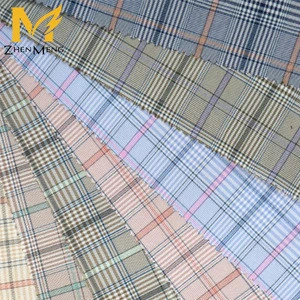 plaid stretch fabric for suit skirt petticoat 97% polyester and 3% spandex fabric