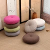 Plain Cotton Linen Round Floor Tatami Pouf Yoga Meditation Seat Cushion