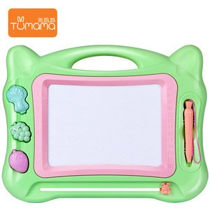 plastic children education drawing toy set  mini kids erasable magnetic drawing board