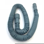 Plastic flexible PVC  Washing machine  hose  of  drain pipe with  elastic connector