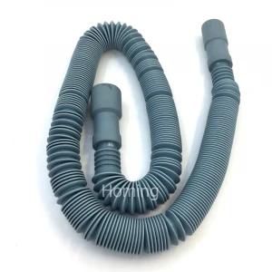 Plastic flexible PVC  Washing machine  hose  of  drain pipe with  elastic connector