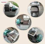 plastic waste wood/metal/rubber/plastic windshield glass /cardboard shredder machine chamber box knife blade